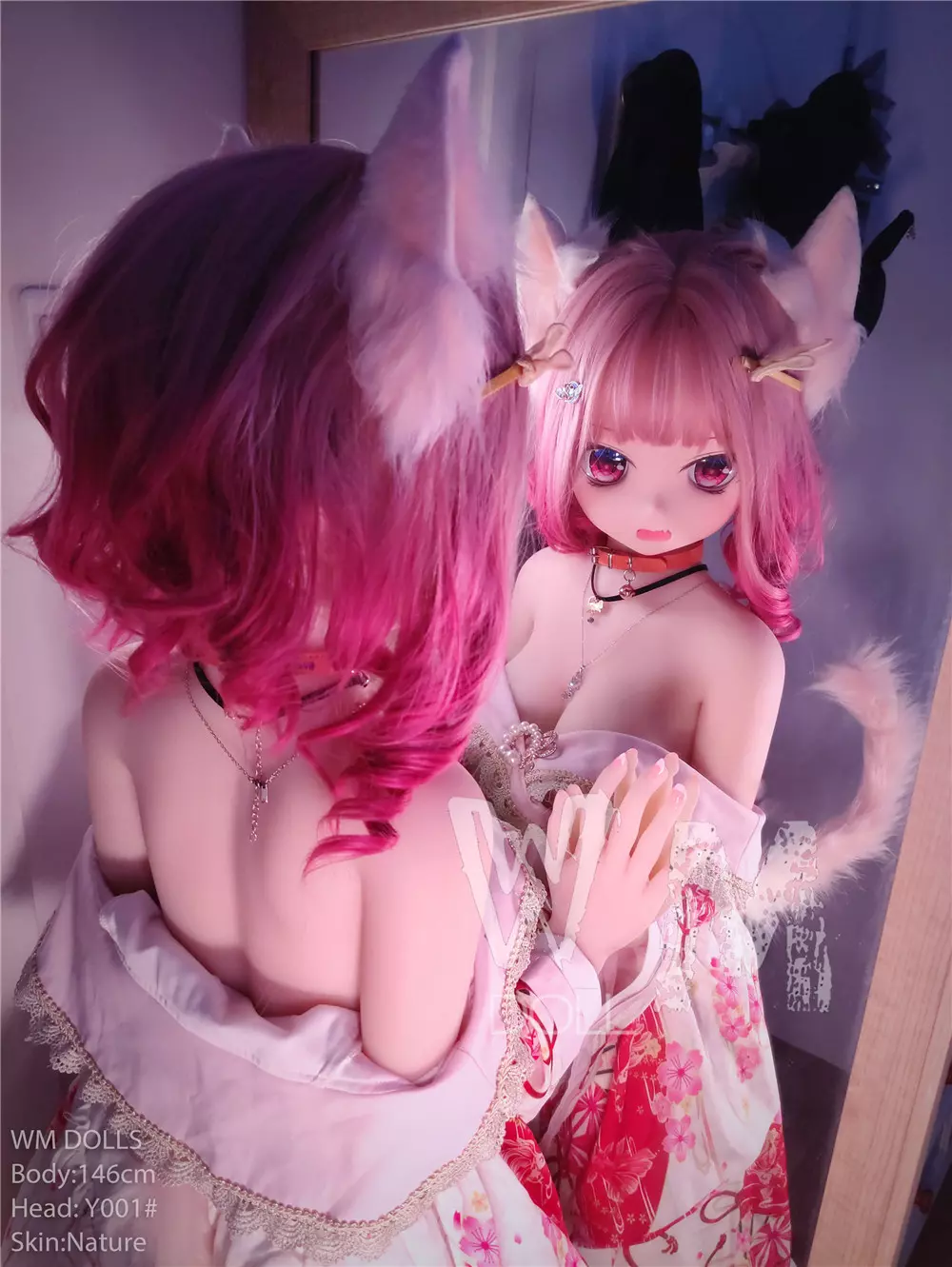 WM S-TPE 146cm Anime TPE Sex Doll with PVC Head #Y001